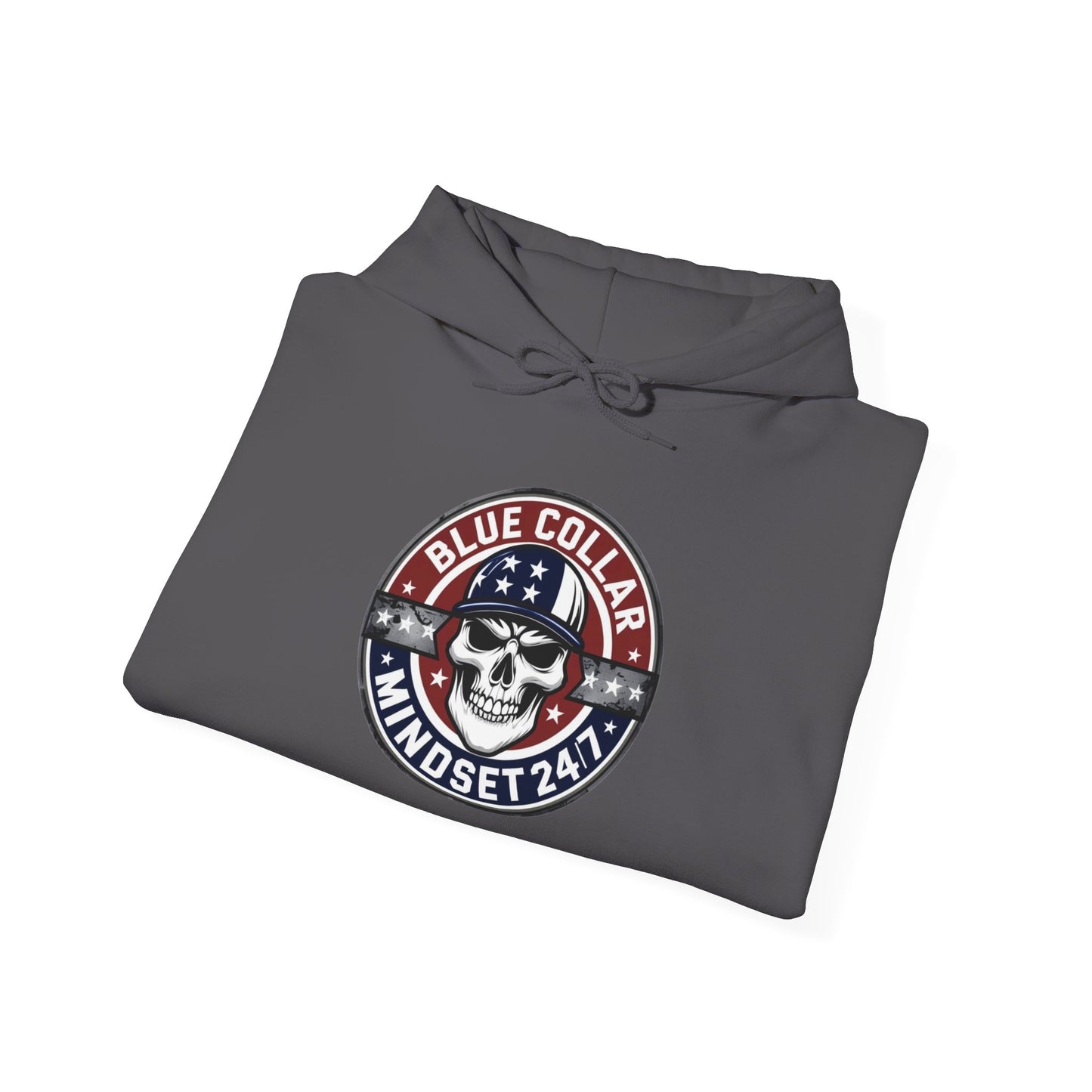 Blue Collar Mindset Hoodie-“No excuse. Just results. Respect the callus.”