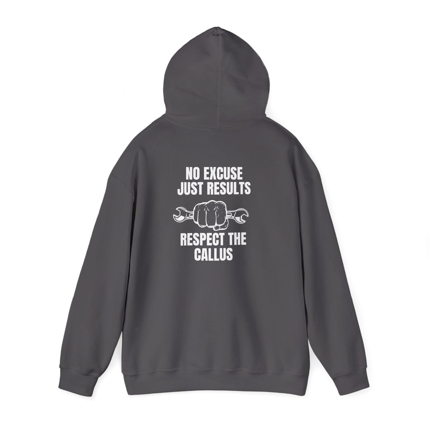 Blue Collar Mindset Hoodie-“No excuse. Just results. Respect the callus.”
