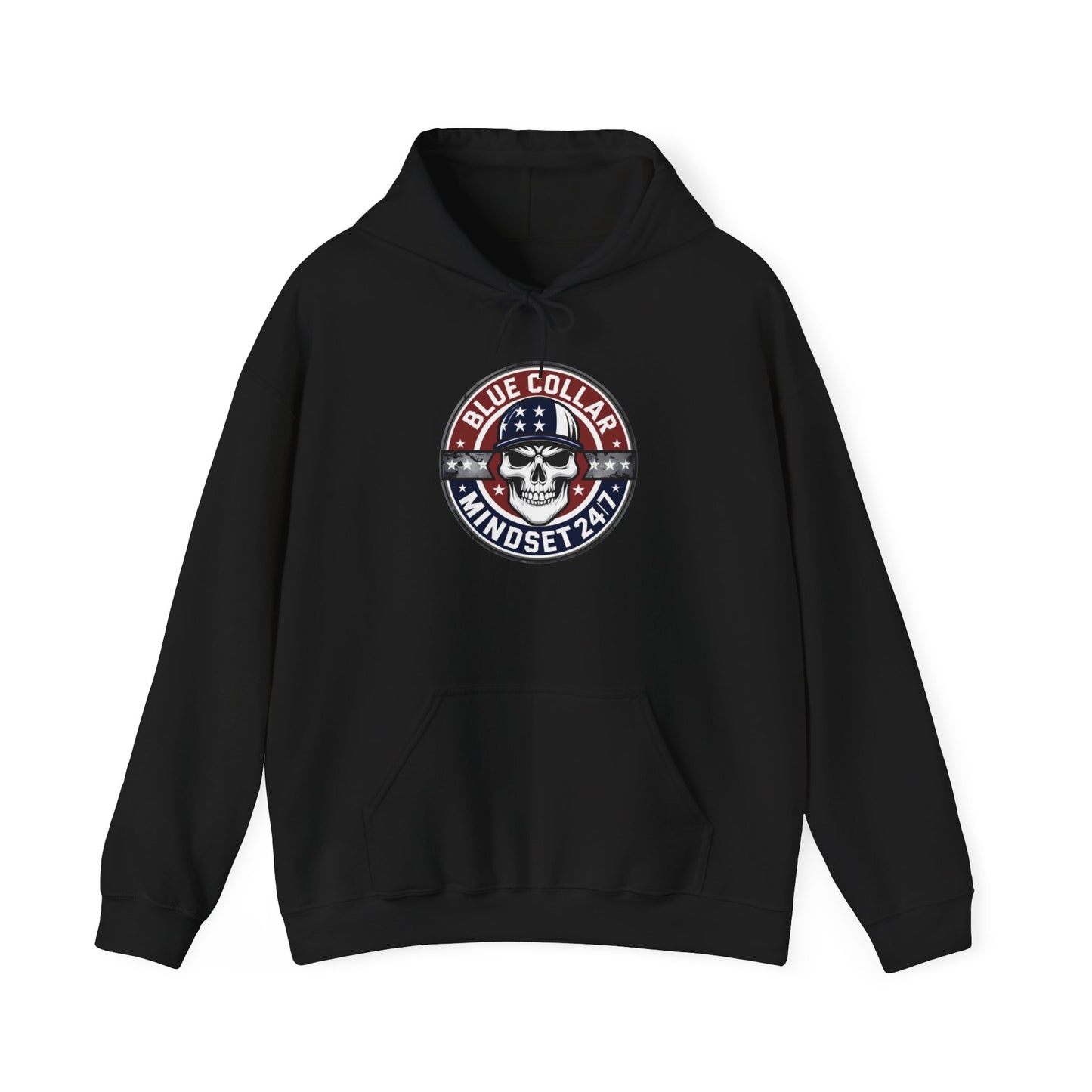 Blue Collar Mindset Hoodie-“No excuse. Just results. Respect the callus.”