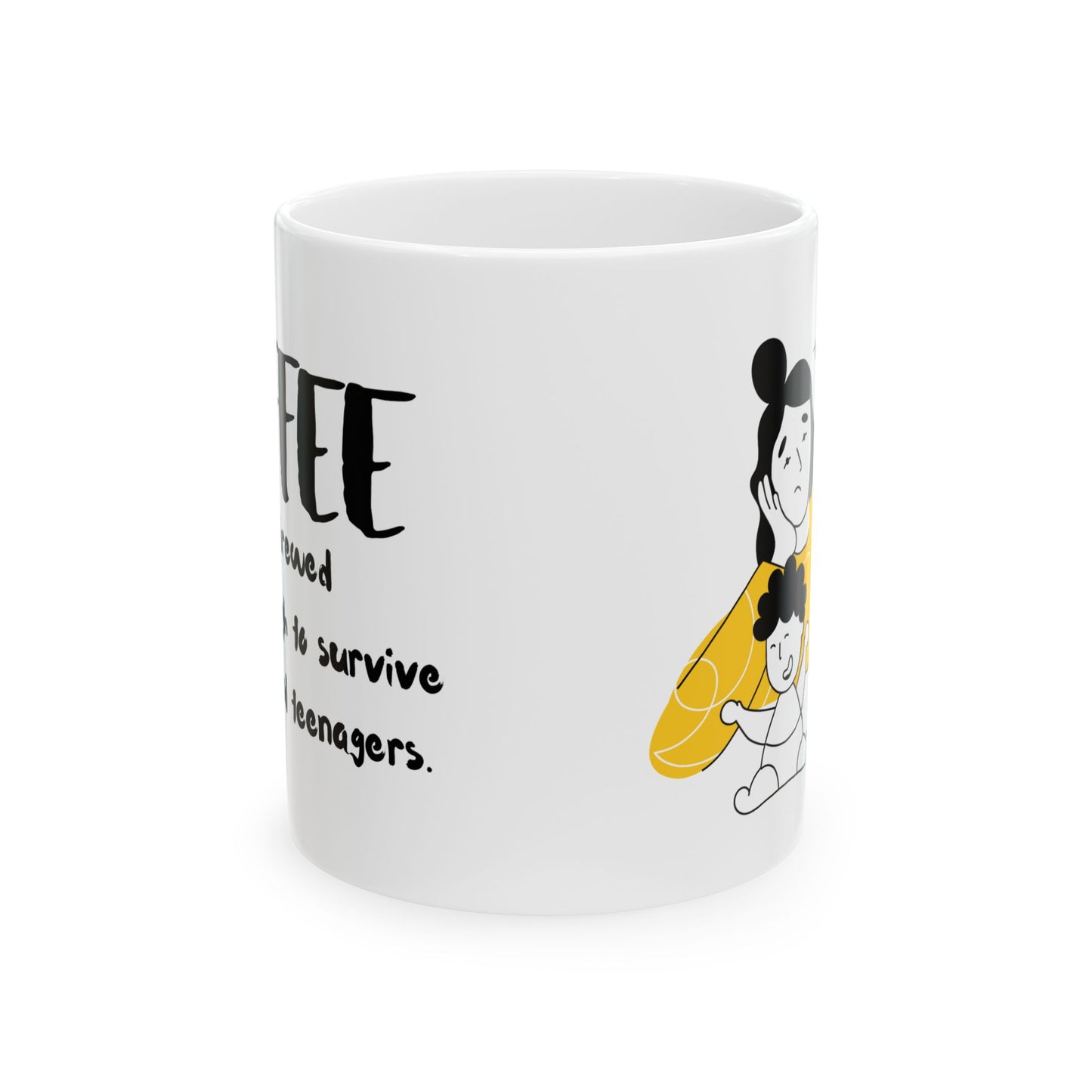 Coffee Mom's fuel  Ceramic Mug, (11oz, 15oz)