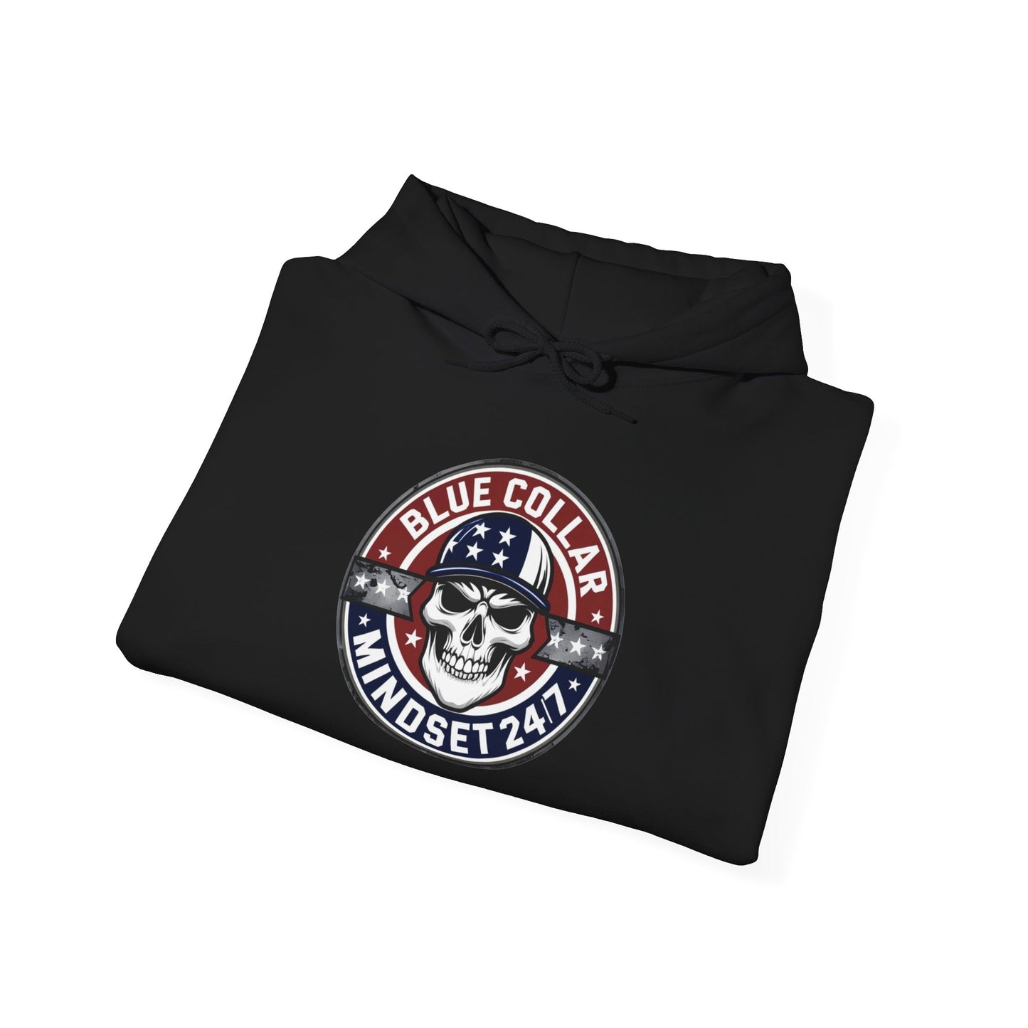 Blue Collar Mindset Hoodie-“No excuse. Just results. Respect the callus.”