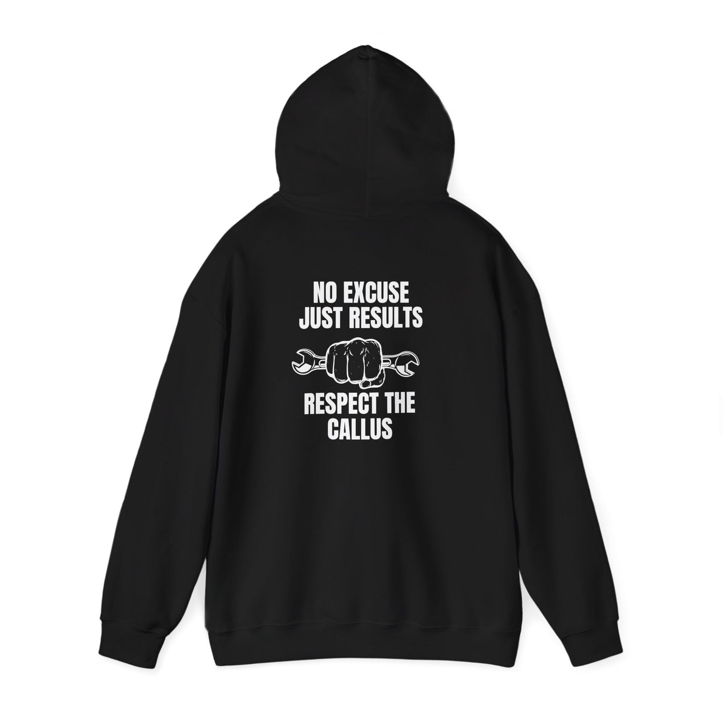 Blue Collar Mindset Hoodie-“No excuse. Just results. Respect the callus.”